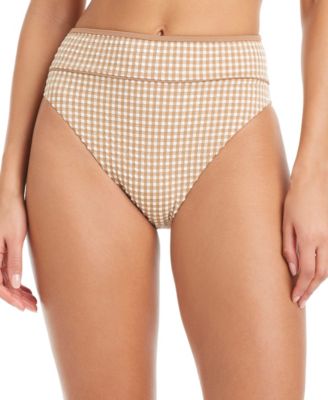 Women's Check Me Out High-Waist Swim Bottoms