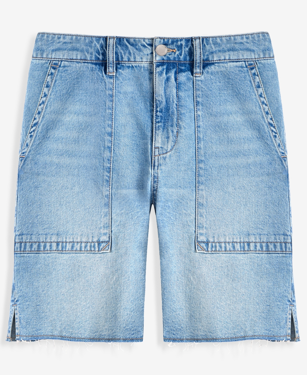 On 34th Women's A-line Denim Utility Shorts, Macy's Exclusive