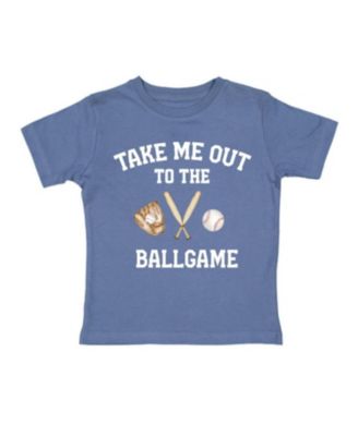 Baby Boys Take Me Out To The Ballgame Short Sleeve T-Shirt