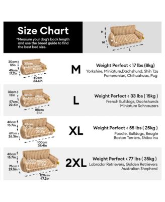 Washable Fluffy Dog Sofa Bed