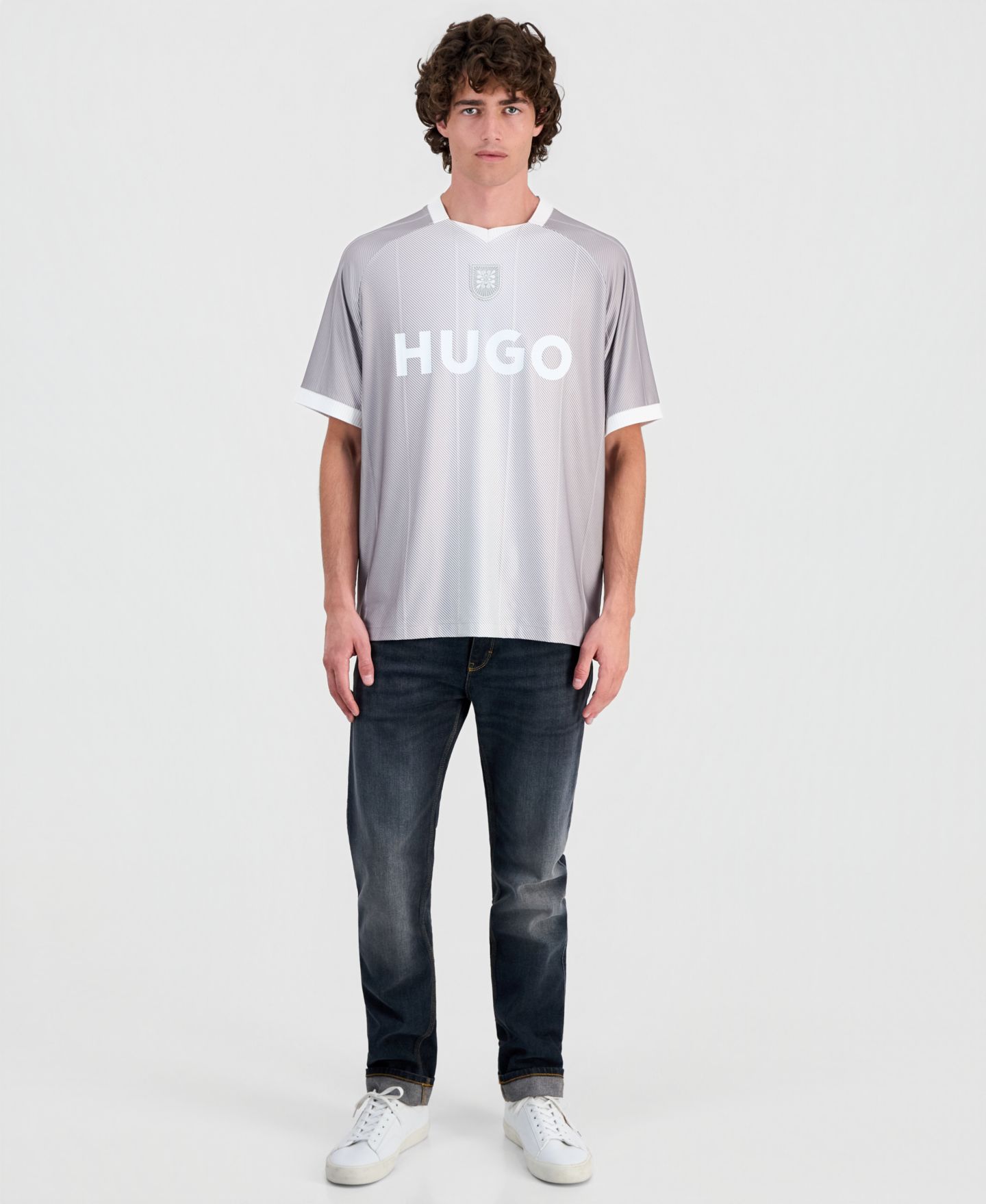 Мужская рубашка Hugo Boss Dwild Football, цвет: Пастельный зелёный — фото 4