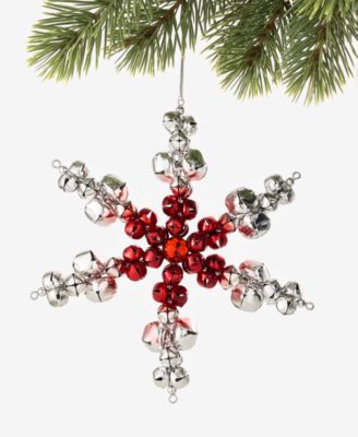 Christmas Cheer Snowflake Bells Ornament