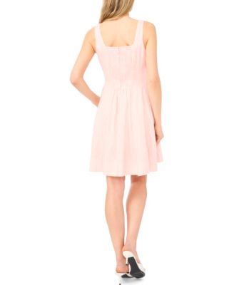 Women's Sleeveless Back Smocked Short Dress