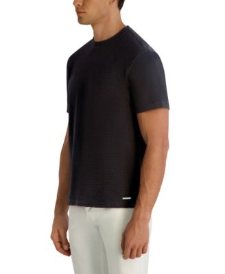 Men's Textured Short-Sleeve Crewneck T-Shirt