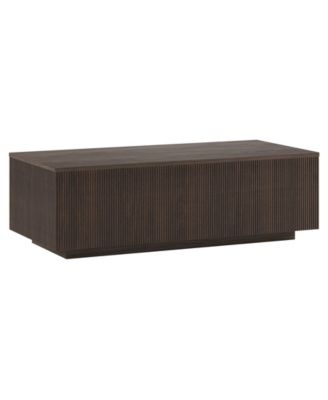Reyes 48" Wide Rectangular Fluted Coffee Table