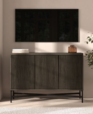 Brighton 48" Wide Rectangular Fluted Buffet Table