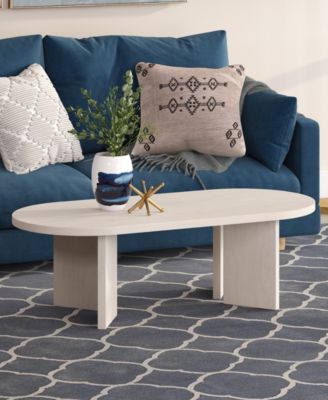 Alma 48" Wide Oval Coffee Table