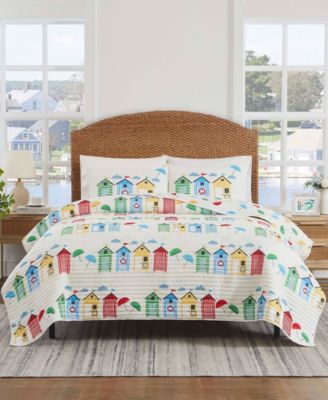 Cabanas Reversible 3-Pc. Quilt Set, King