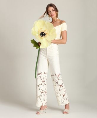 PANT EMBROIDERED CUTOUT