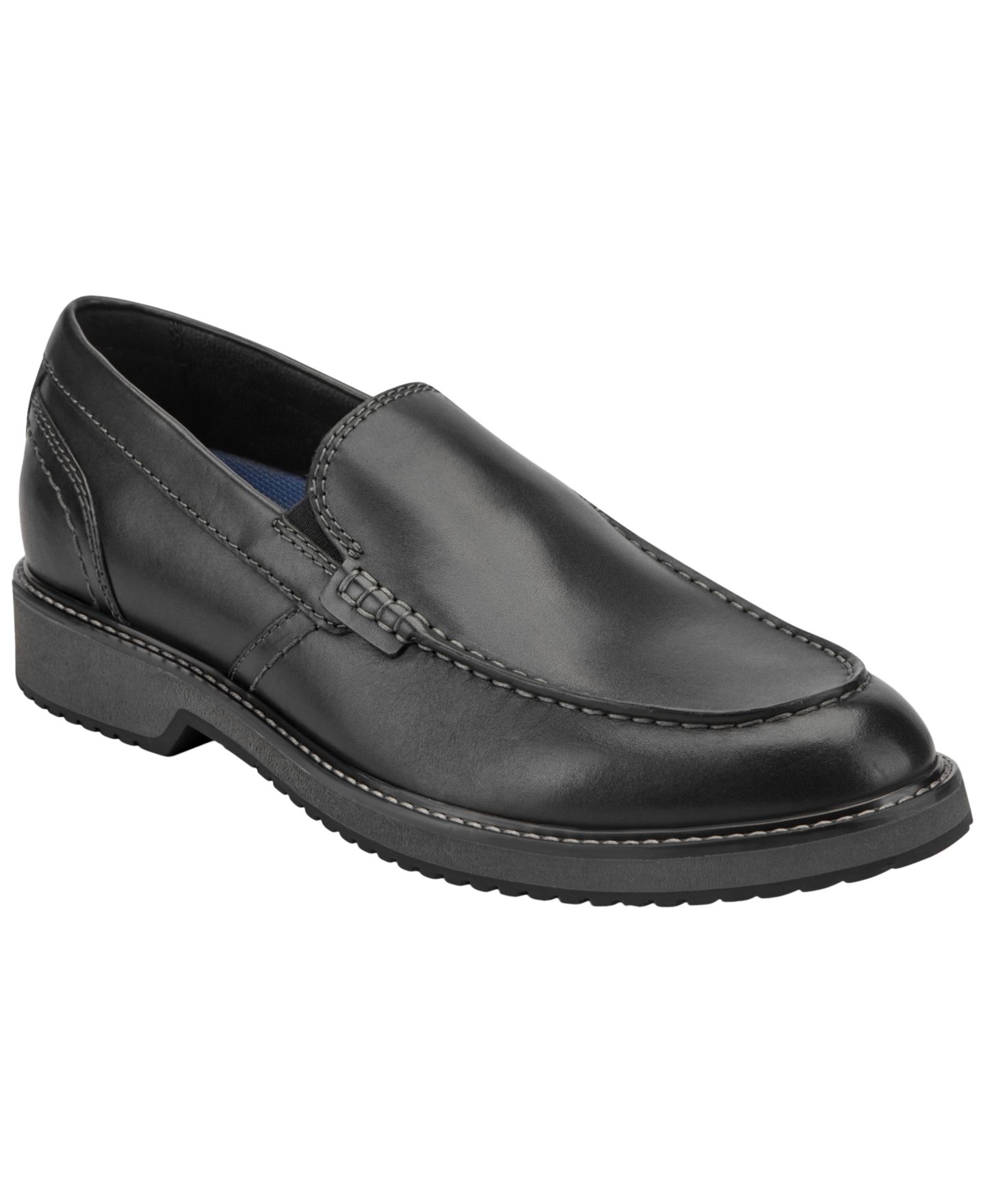 Мужские туфли Rockport Cristian Slip-On Casual, цвет: Чёрный — фото 1