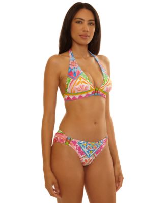 Women's Mijas Mira Halter Swim Top and Printed Hipster Swim Bottoms