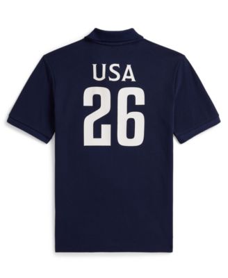 Polo Ralph Lauren Boys' 8-20 USA Cotton Mesh Polo Shirt - Macy's