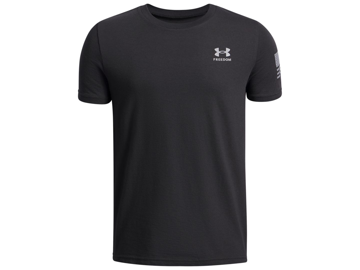 Детская футболка Under Armour Freedom Flag с принтом флага, цвет: Чёрный — фото 1
