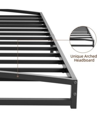 Low Profile Metal Platform Bed Frame- 6 Inch Heavy Duty- Mattress Foundation- Noise-Free- No Box Spring Needed- Easy Assembly