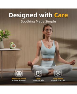 Pocket Soother Portable Baby Sound Machine – White Noise, Soothing Sounds and Nightlight