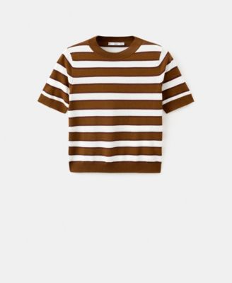 Women's Short-Sleeved Knitted Sweater