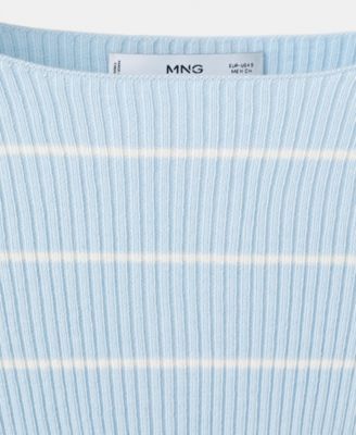 Women's Boat-Neck Knitted Sweater