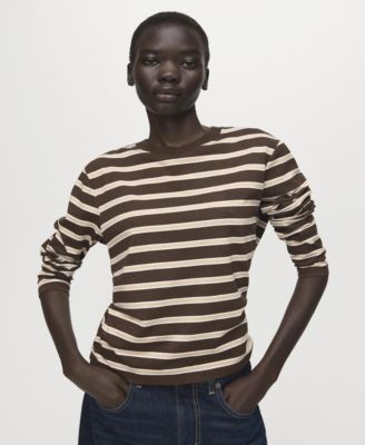 Women's Long-Sleeved Striped T-Shirt