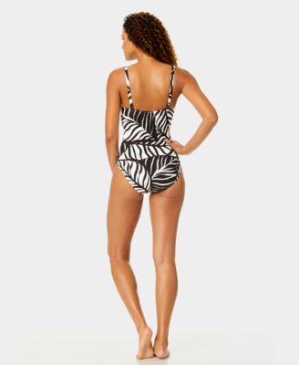 Women's Drape-Front Underwire One-Piece Swimsuit