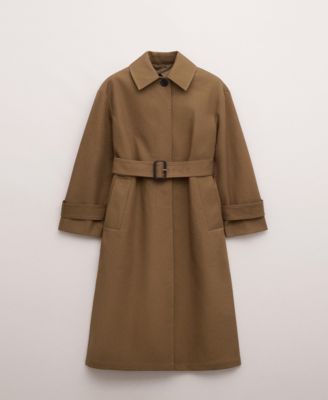 Women's Cotton Belt Trench Coat
