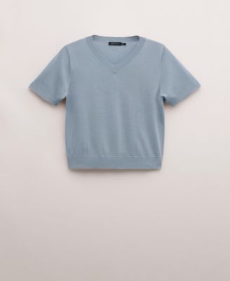 Women's Wool Short-Sleeved Sweater