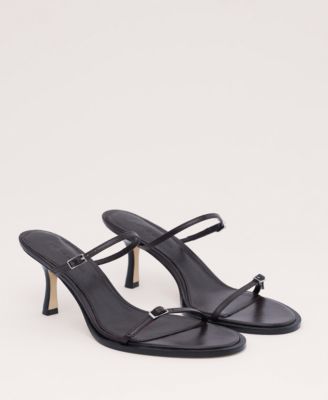 Women's Leather Strappy Buckle Sandals