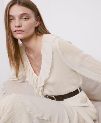 Women's Long Ruffled Dress