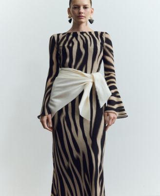 Women's A-Line Animal-Print Dress
