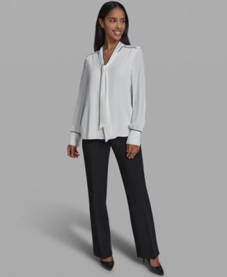 Women's V-Neck Long-Sleeve Top