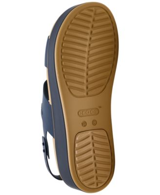 Women's Brooklyn Matte Wrap Low Wedge Sandals from Finish Line