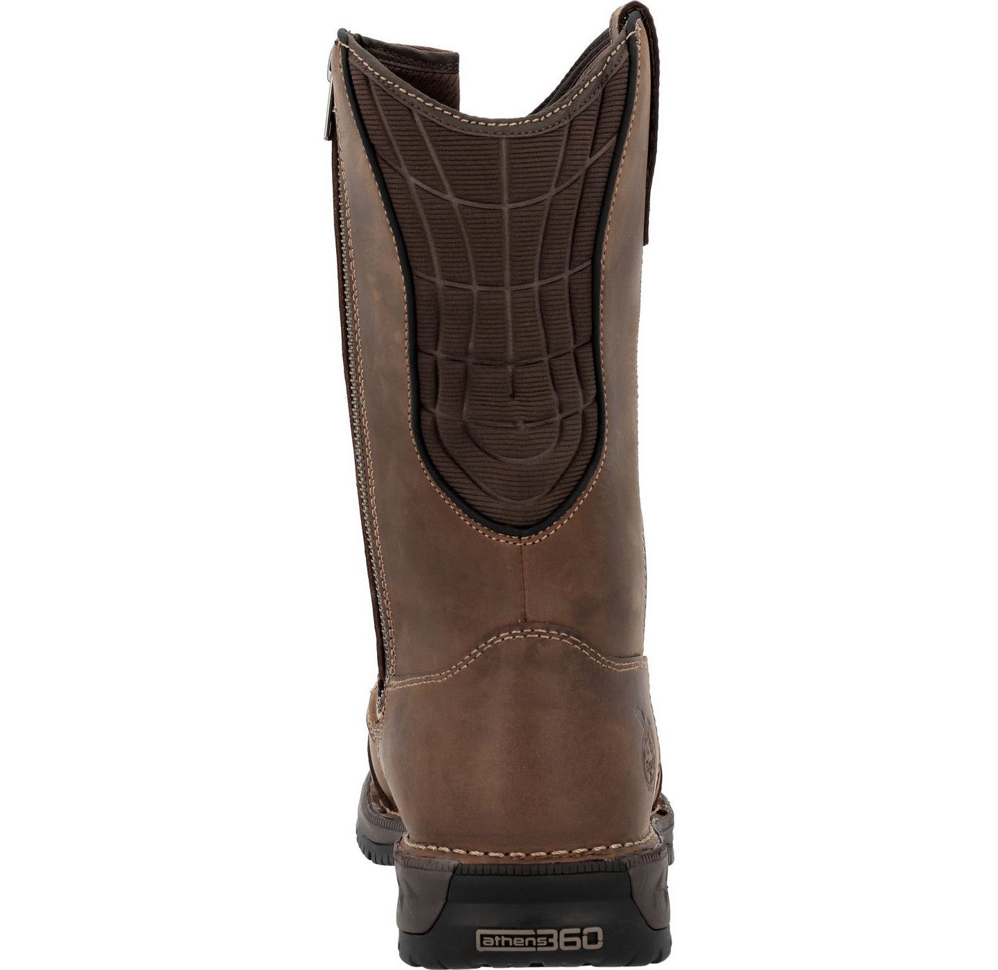 Мужские ботинки GEORGIA BOOT Athens 360 11" Pull-On Waterproof Moc-Toe Nano Composite Toe Work, цвет: Коричневый — фото 5