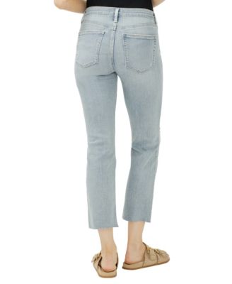 Women's Most Wanted Mid-Rise Cropped Straight-Leg Luxe Stretch Jeans