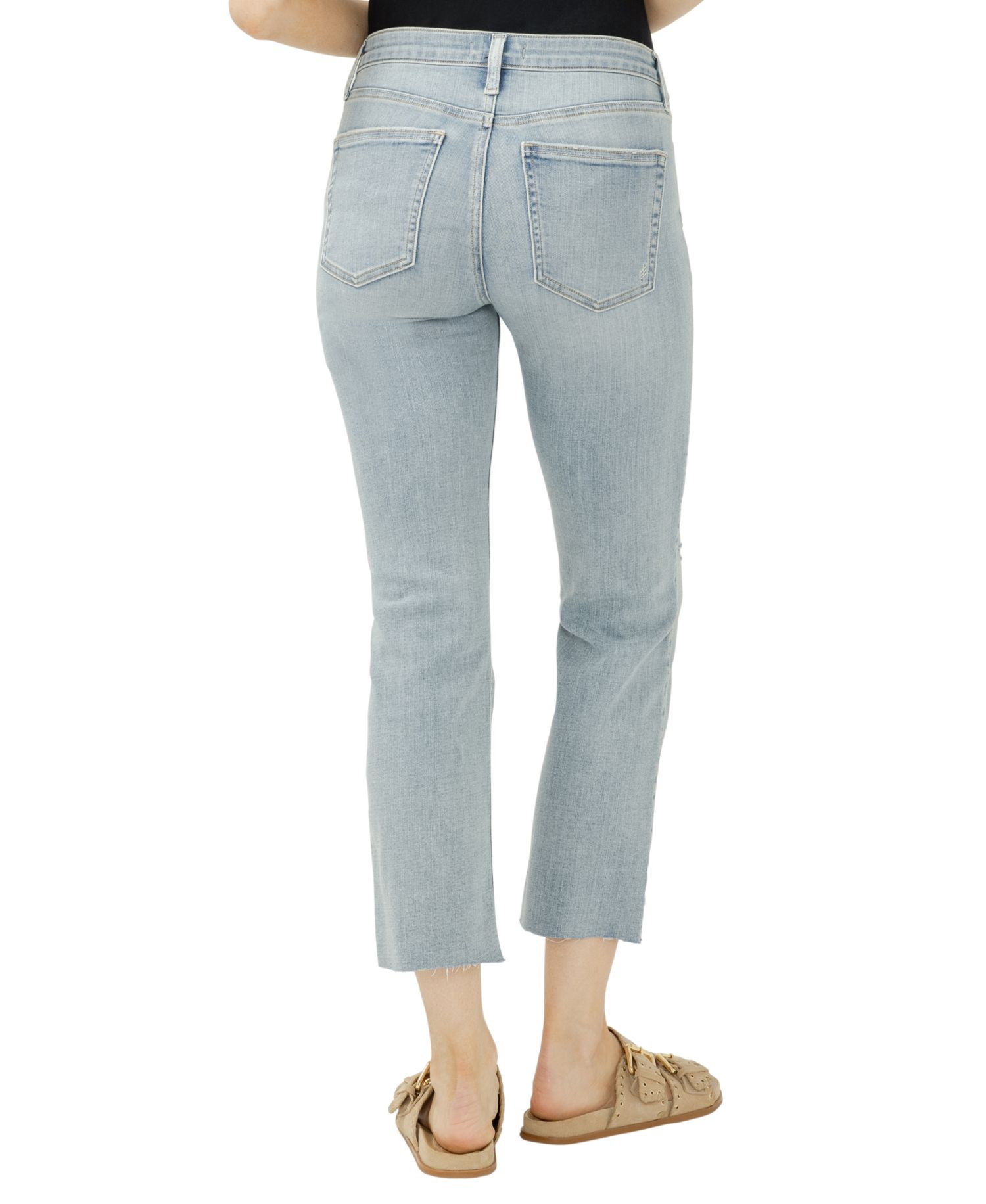 Women's Most Wanted Mid-Rise Cropped Straight-Leg Luxe Stretch Jeans