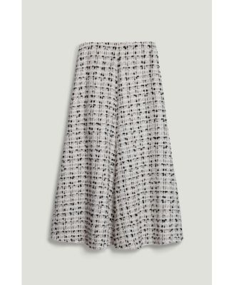 Women's Patterned A-Line Midi Skirt