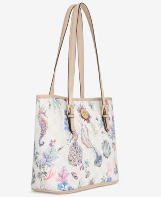 Sea Print Tulip Tote Bag
