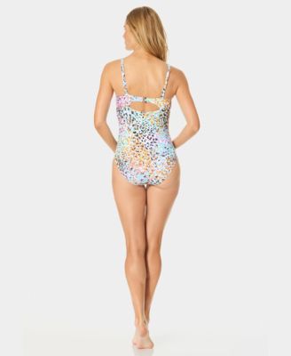 Women's Drape-Front Underwire One-Piece Swimsuit