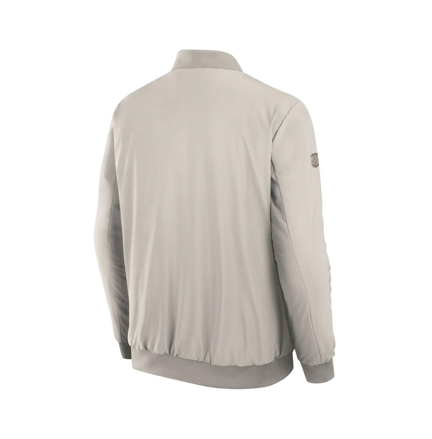 Мужская куртка Fanatics Cream Seattle Kraken Authentic Pro Road Full-Zip Bomber — фото 3