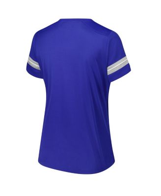 Women's Royal Kentucky Wildcats Plus Size Overtime Readiness Lace-Up T-Shirt