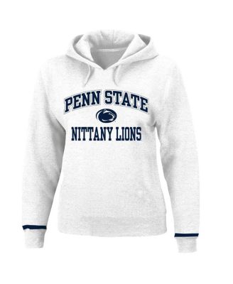 Women's White Penn State Nittany Lions Plus Size Pullover Hoodie