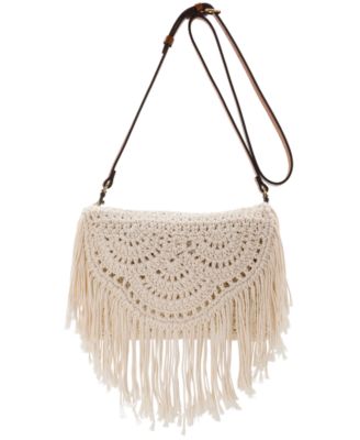 Cannara Small Crocheted Crossbody Bag