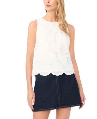 Women's Embroidered Sleeveless Blouse