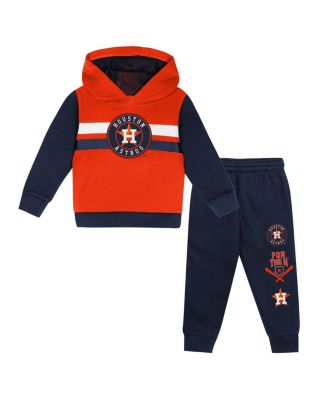 Toddler Orange/Navy Houston Astros Wind Up Pullover Hoodie and Sweatpants Set