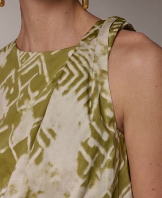 Women's Abstract Print Knee Length Dress