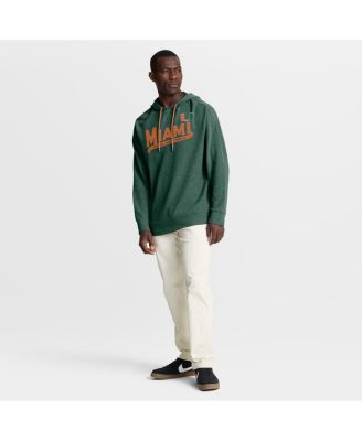 Men's Green Miami Hurricanes Hometown Premium Huddle Up Long Sleeve Hoodie T-Shirt