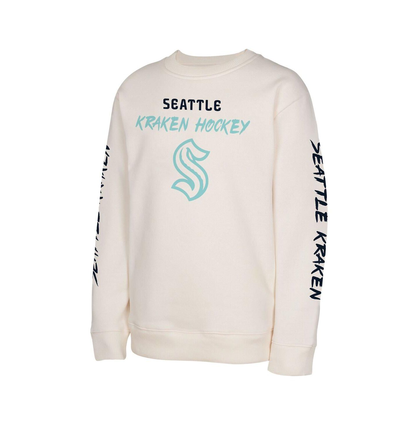 Детская толстовка Outerstuff Cream Seattle Kraken Star Power Pullover — фото 2