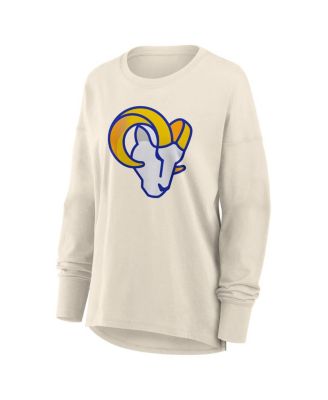 Women's Cream Los Angeles Rams Dove Legacy Long Sleeve T-Shirt