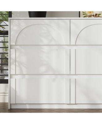 63" 9-Drawer Wooden Dresser with Elegant Design – Bedroom Storage Chest