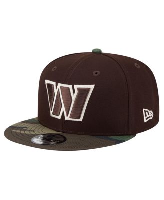 Men's Dark Brown Washington Commanders Burnt Wood Camo 9FIFTY Snapback Hat
