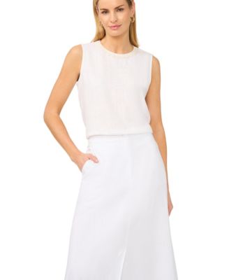 Women's Sleeveless Crewneck Blouse