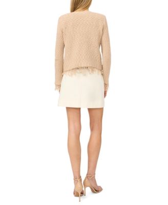 Women's Fringe Cropped Pull-On Jacket